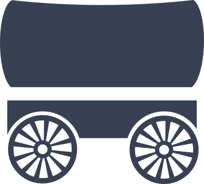Covered Wagon Sticker