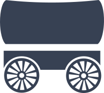 Covered Wagon Sticker