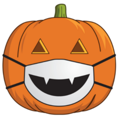 Covid Jack O Lantern Sticker