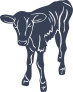 Cow Calf Sticker