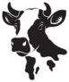 Cow Head Design Illustration Sticker