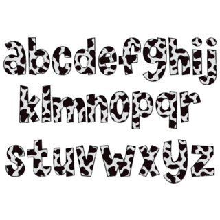 Cow Letters Sticker Sheet