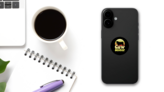 Cow Sister Funny Farm Farmer Sticker on a Phone (New) example
