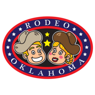 Cowboy And Cowgirl Rodeo Oklahoma Sticker
