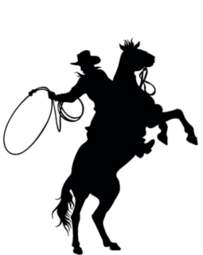 Cowboy And Horse Sticker