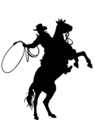 Cowboy And Horse Sticker