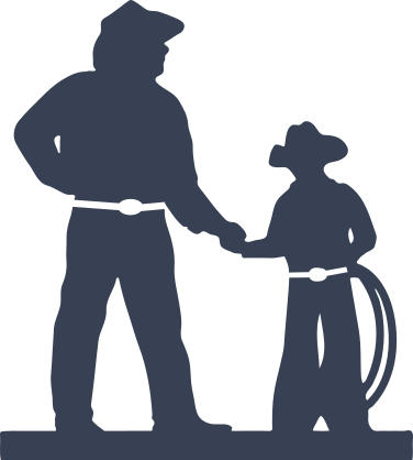 Cowboy And Son Sticker