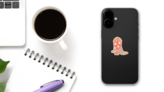 Cowboy Boot Western Stars Sticker on a Phone (New) example