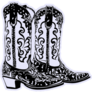 Cowboy Boots Hand Drawn Sticker