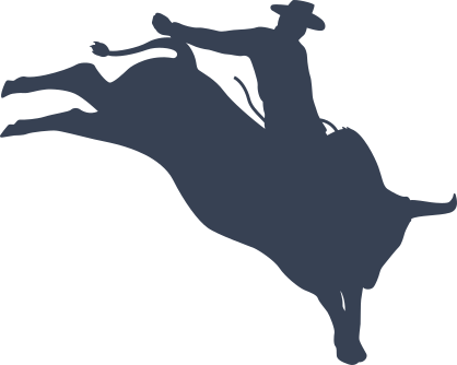 Cowboy & Bull Sticker