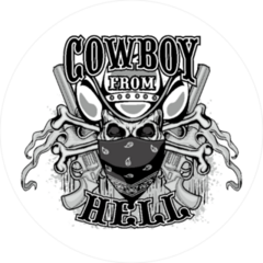 Cowboy From Hell Sticker