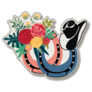 Cowboy Hat, Horseshoes And Flowers Sticker