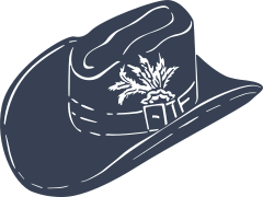 Cowboy Hat With Straw Sticker