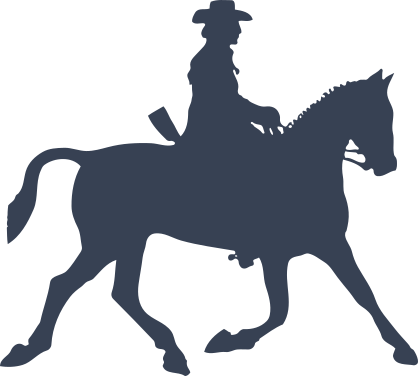 Cowboy Riding A Pretty Horse Sticker