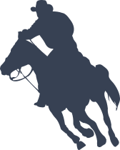 Cowboy Riding On A Horse Sticker