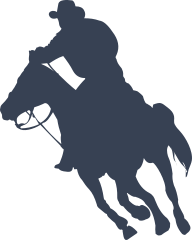Cowboy Riding On A Horse Sticker