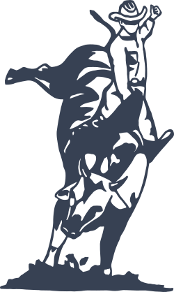 Cowboy Rodeo Bull Rider Sticker