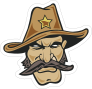 Cowboy Sheriff Mascot Sticker