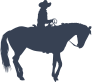 Cowboy Siitting A Horse Sticker