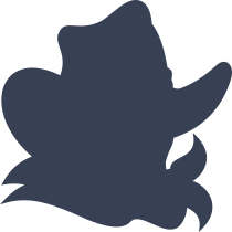 Cowboy With Bandana Shape Sticker