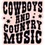 Cowboys And Country Music Sticker