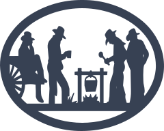 Cowboys Having A Cook Out Sticker