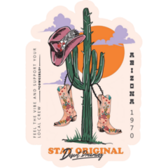 Cowgirl Desert Sticker