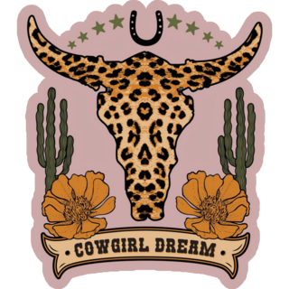 Cowgirl Dream Desert Boho Sticker
