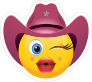 Cowgirl Emoji Sticker