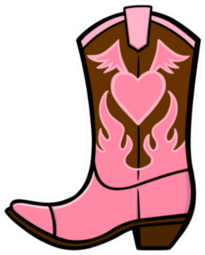 Cowgirl Heart Boot Sticker