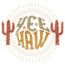 Cowgirl Lettering Yee Haw Cactus Sticker
