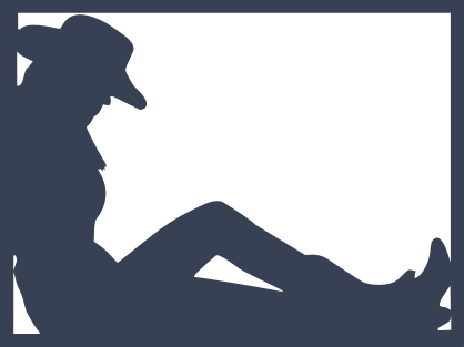 Cowgirl Resting Sticker