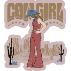 Cowgirl Rodeo Girl Sticker
