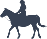 Cowgirl Showing A Horse Sticker
