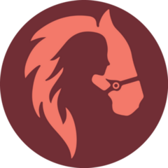 Cowgirl Silhouette Within A Horse Sticker