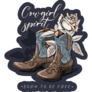 Cowgirl Spirit Born To Be Free Sticker