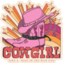 Cowgirl Take A Walk On The Wild Side Sticker