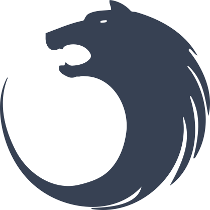 Coyote Head Circle Sticker