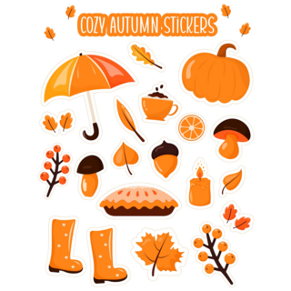 Cozy Autumn Sticker Sheet