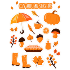 Cozy Autumn Sticker Sheet