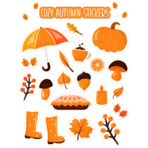 Cozy Autumn Sticker Sheet