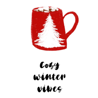 Cozy Winter Vibes Mug Sticker