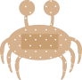 Crab Band Aid Bandage Sticker