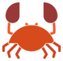 Crab Icon Illustration Sticker