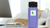 Crab Logo Made From The Flag Of Algeria Sticker on a Water Bottle (New) example