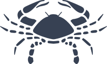 Crab Pieces Sticker
