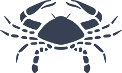 Crab Pieces Sticker