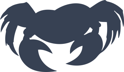 Crab Silhouette Sticker