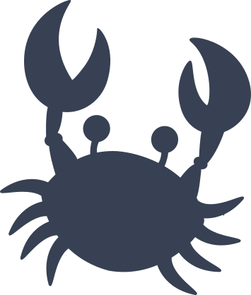 Crab With Big Eyes Sticker