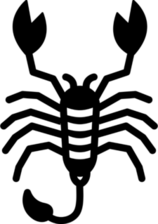 Crabby Scorpion Sticker